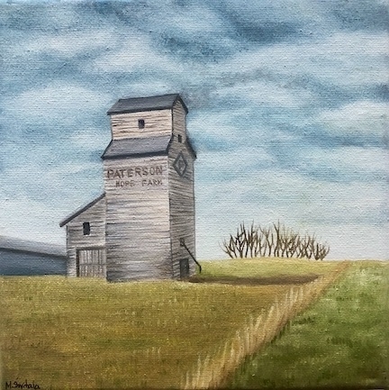 Grain elevator at Hope Farm
